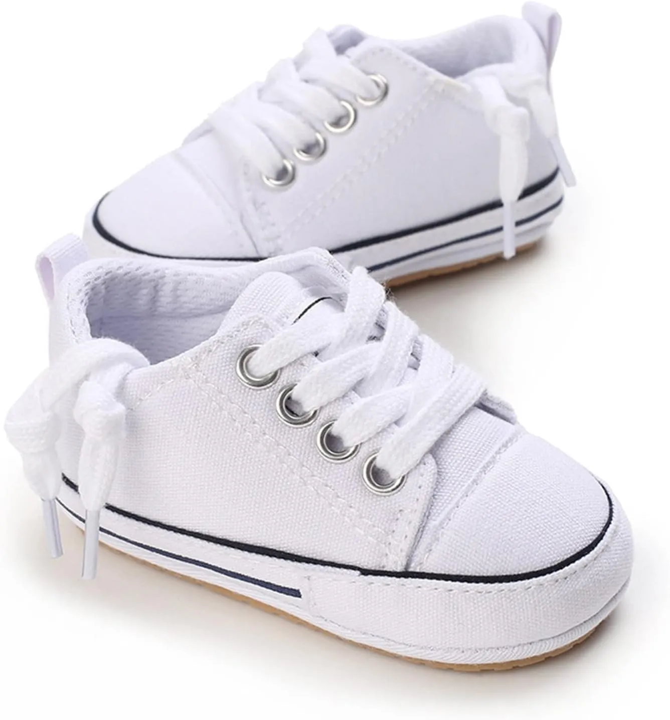 sfdgfhyf Toddler Soft Sole Shoes Spring Summer Children Infant Toddler Boys and Girls Sports Shoes Flat Bottom (White, 4 Infant)
