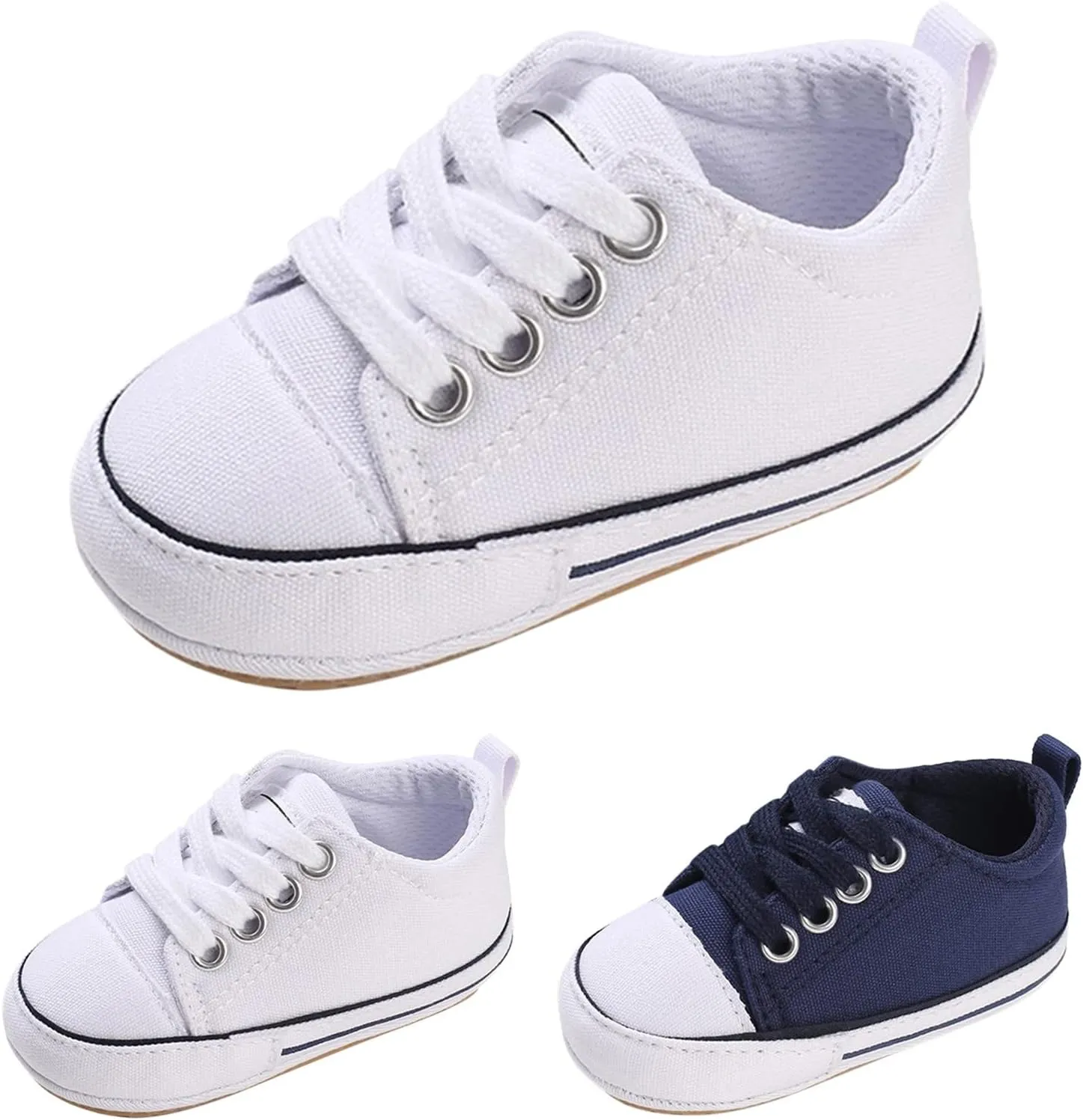 sfdgfhyf Toddler Soft Sole Shoes Spring Summer Children Infant Toddler Boys and Girls Sports Shoes Flat Bottom (White, 4 Infant)