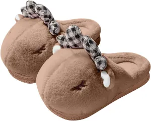 sfdgfhyf Unisex Child Soft Sole Shoes Fashion Autumn and Winter Boys and Girls Slippers Flat Bottom (Grey, 3-3.5 Years Toddler)