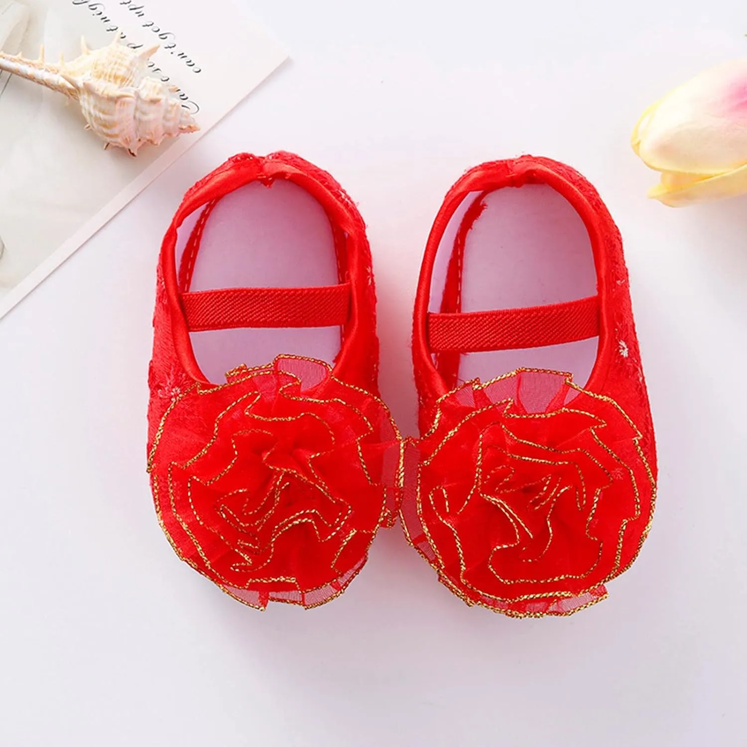 Shoes Shoes Little Child Sole Princess Toddler Flowers Shoes Soft Cute Baby Sneakers Girls Baptism Shoes