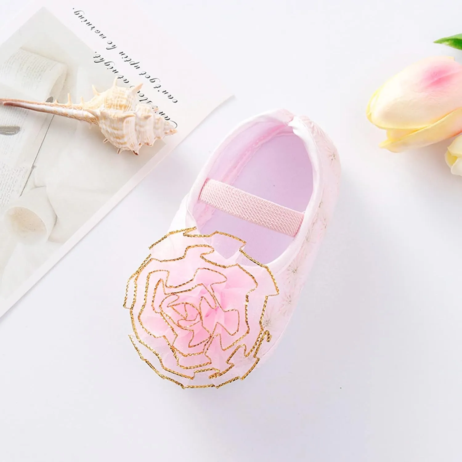 Shoes Shoes Little Child Sole Princess Toddler Flowers Shoes Soft Cute Baby Sneakers Girls Baptism Shoes
