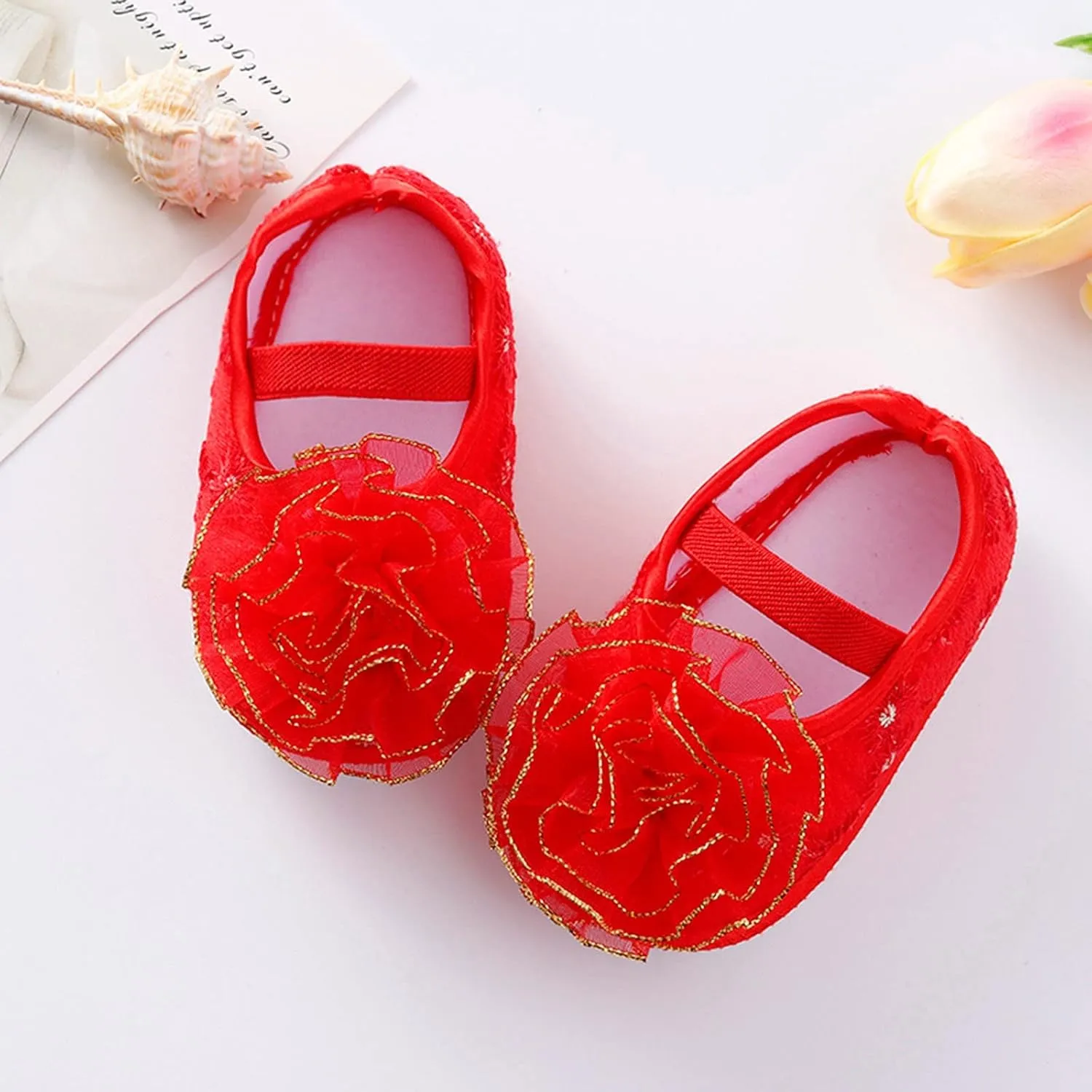 Shoes Shoes Little Child Sole Princess Toddler Flowers Shoes Soft Cute Baby Sneakers Girls Baptism Shoes