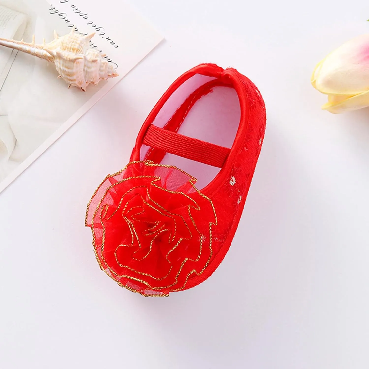 Shoes Shoes Little Child Sole Princess Toddler Flowers Shoes Soft Cute Baby Sneakers Girls Baptism Shoes