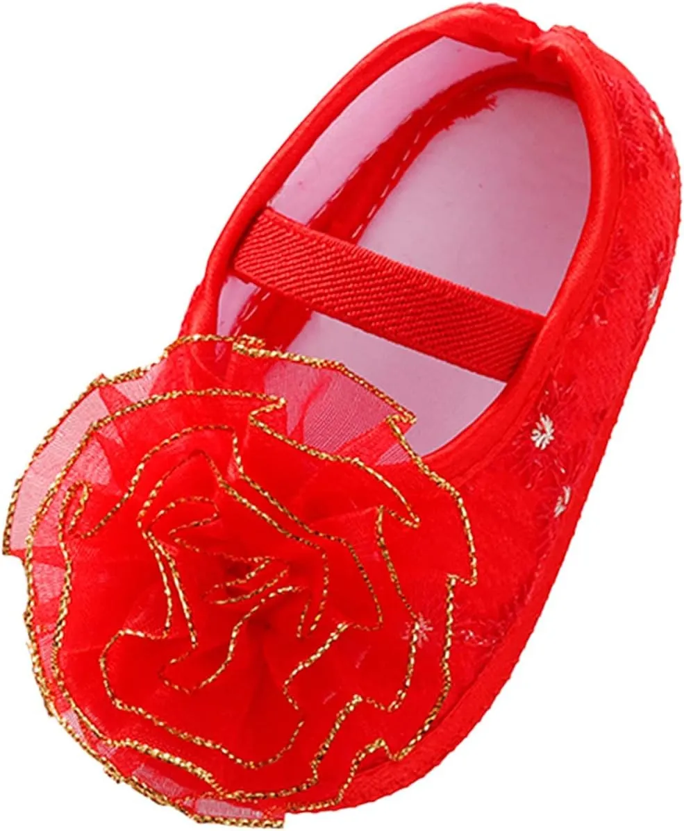 Shoes Shoes Little Child Sole Princess Toddler Flowers Shoes Soft Cute Baby Sneakers Girls Baptism Shoes