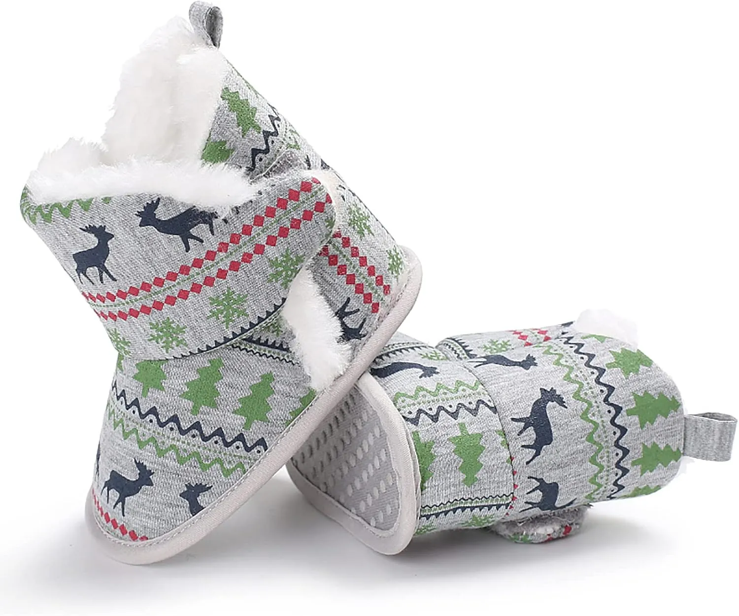 Size 7 Toddler Shoes Christmas Snowflake Print Shoes Baby Girls Boys Soft Toddler Baby Boy's Leather Sneaker