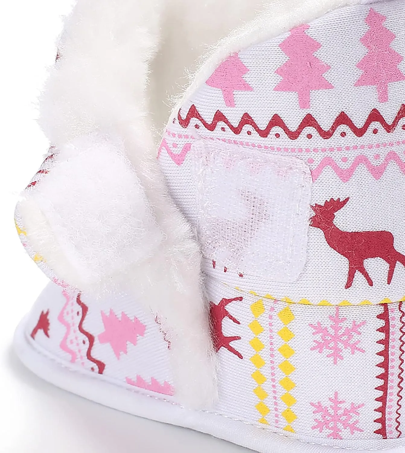 Size 7 Toddler Shoes Christmas Snowflake Print Shoes Baby Girls Boys Soft Toddler Baby Boy's Leather Sneaker