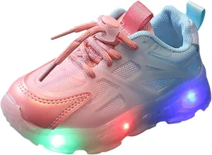 Sneakers for Boys Toddler Boys Girls Light Up Shoes Infant LED Lightweight Mesh Walking Shoes Children Fashion Kids