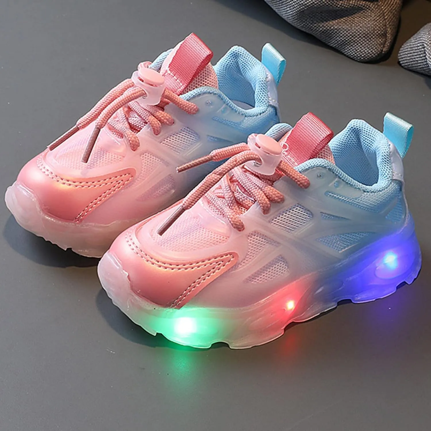 Sneakers for Boys Toddler Boys Girls Light Up Shoes Infant LED Lightweight Mesh Walking Shoes Children Fashion Kids