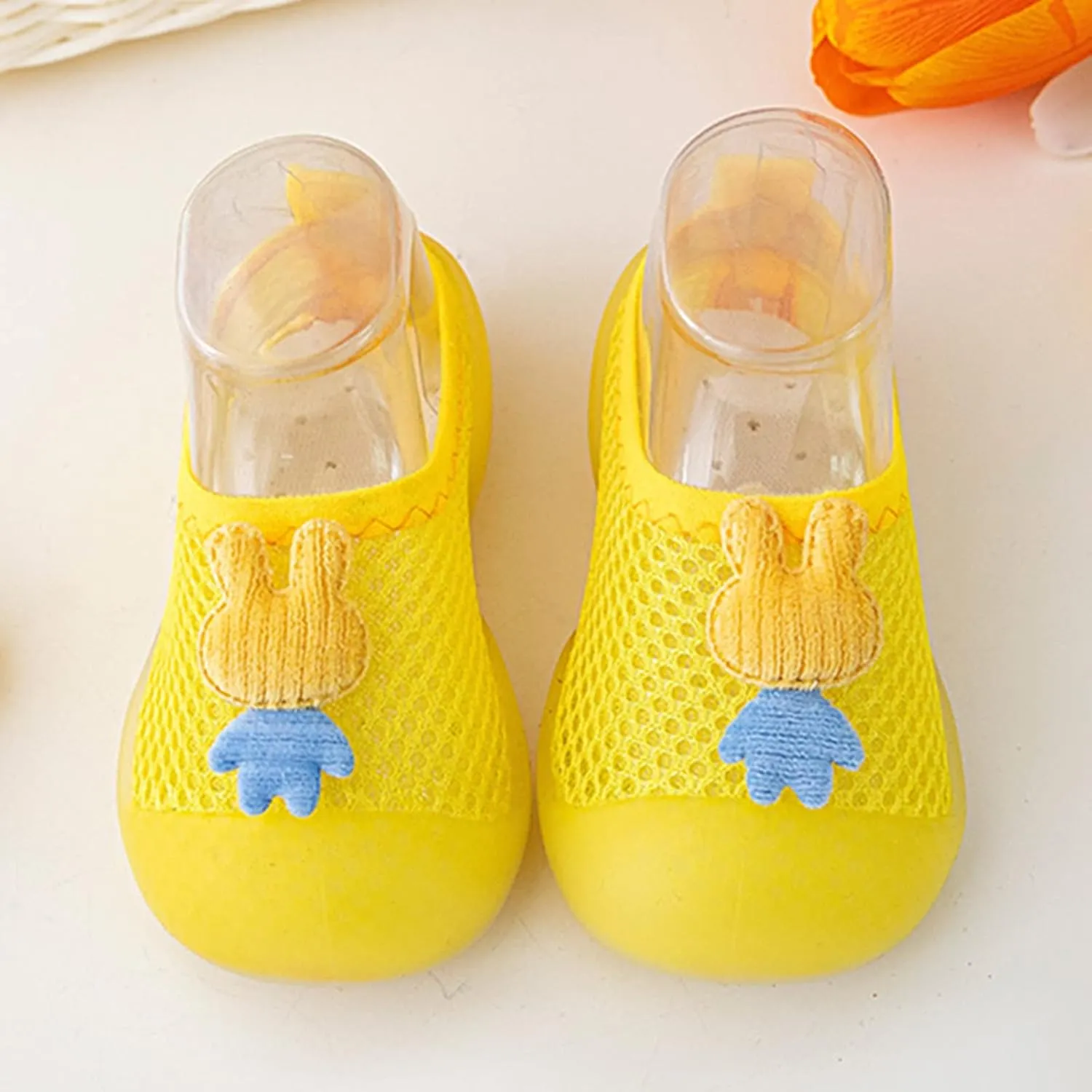 Sock Shoes Toddler Infant Boys Girls Animal Prints Cartoon Socks Shoes Toddler Breathable Mesh The Floor Black Shoes