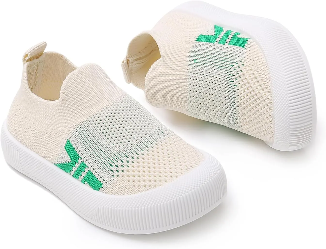 SOFMUO Baby Boys Girls Toddler Sneakers Kids Lightweight Knit Walking Shoes Mesh Breathable Tennis Trainers Shoe 1-3 Yrs