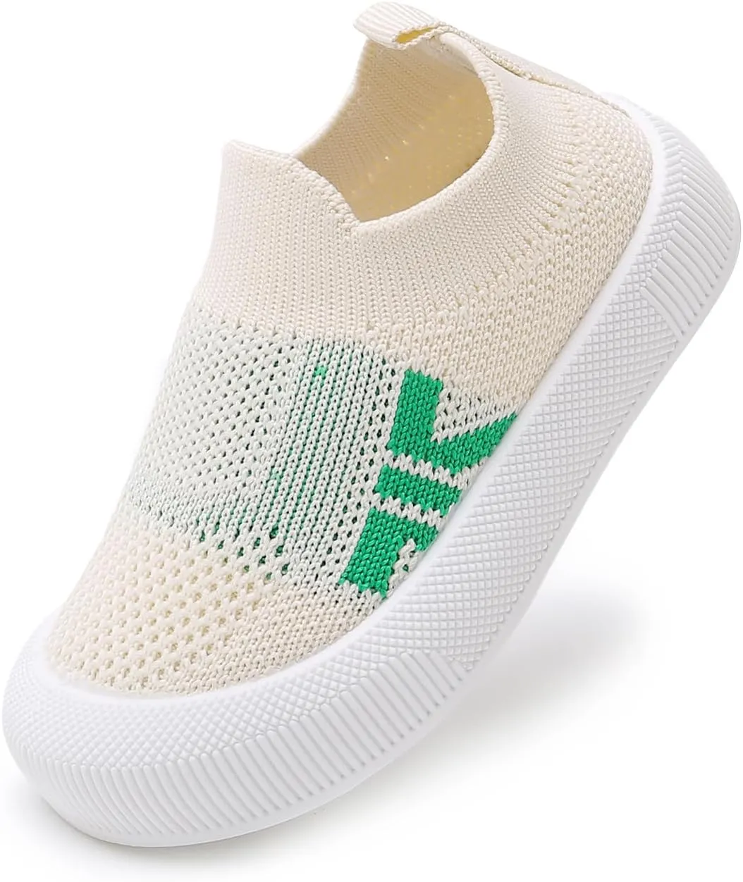 SOFMUO Baby Boys Girls Toddler Sneakers Kids Lightweight Knit Walking Shoes Mesh Breathable Tennis Trainers Shoe 1-3 Yrs