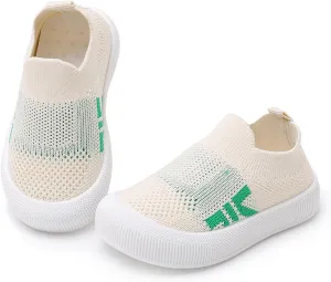 SOFMUO Baby Boys Girls Toddler Sneakers Kids Lightweight Knit Walking Shoes Mesh Breathable Tennis Trainers Shoe 1-3 Yrs