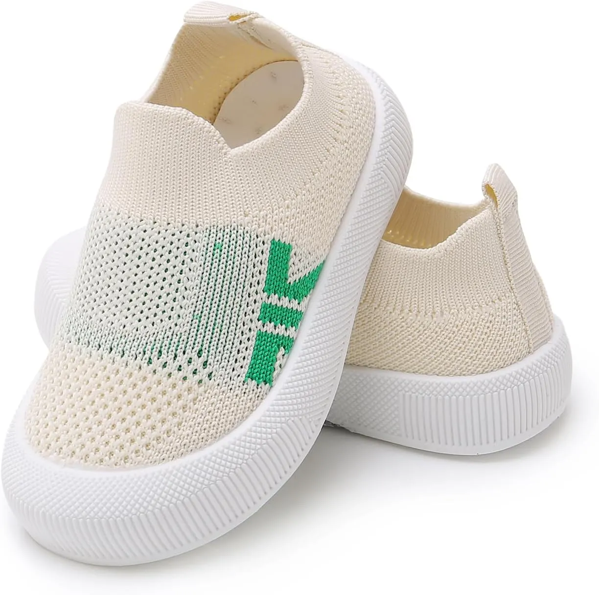 SOFMUO Baby Boys Girls Toddler Sneakers Kids Lightweight Knit Walking Shoes Mesh Breathable Tennis Trainers Shoe 1-3 Yrs