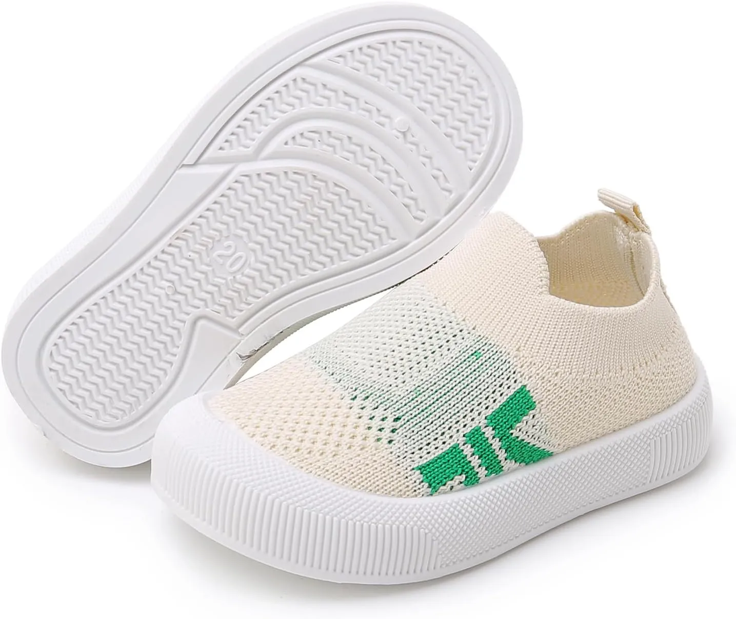 SOFMUO Baby Boys Girls Toddler Sneakers Kids Lightweight Knit Walking Shoes Mesh Breathable Tennis Trainers Shoe 1-3 Yrs