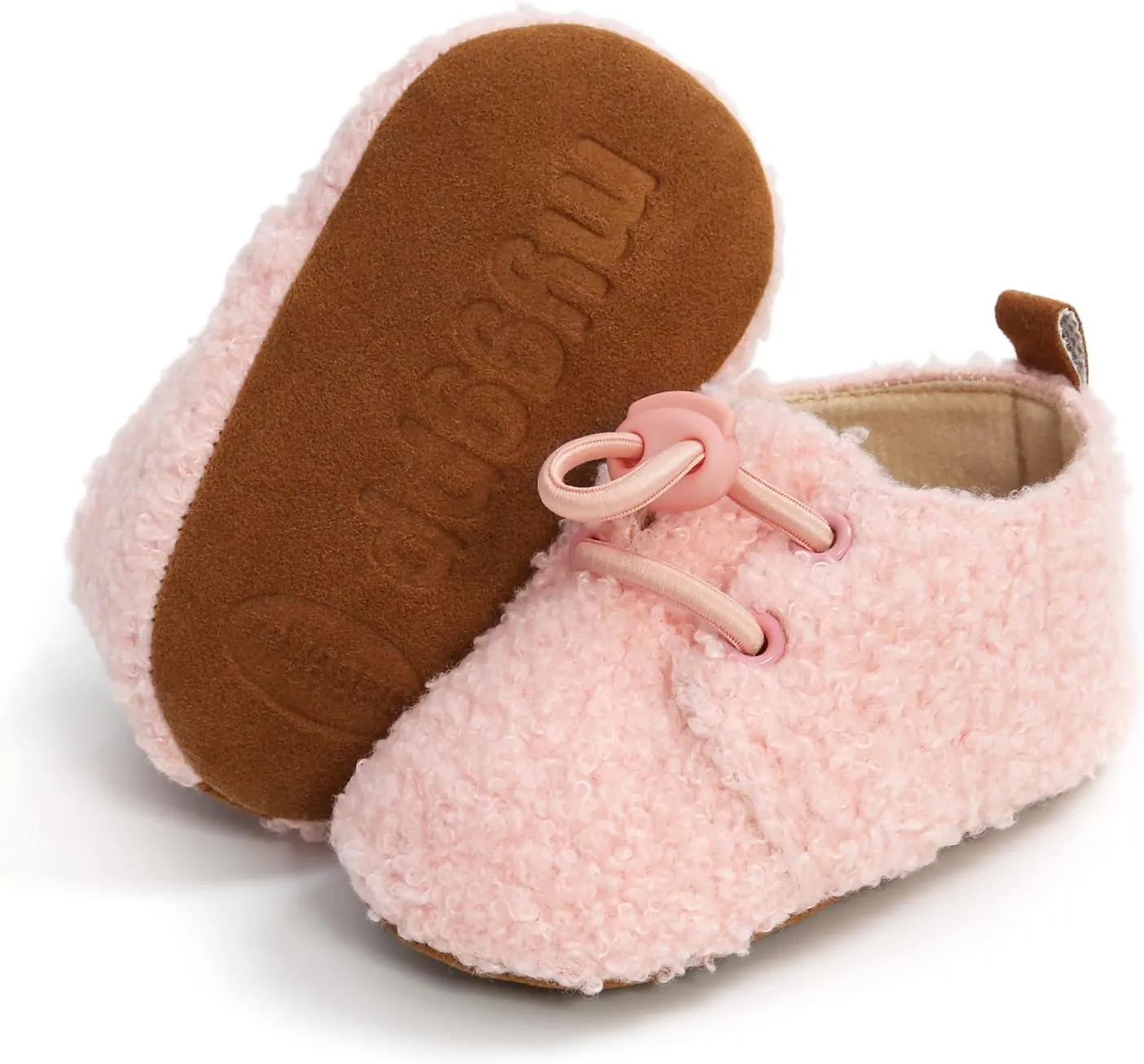 SOFMUO Unisex Baby Girl Boy Slippers Lightweight Non-Slip Indoor Moccasins House Shoes Toddler Booties