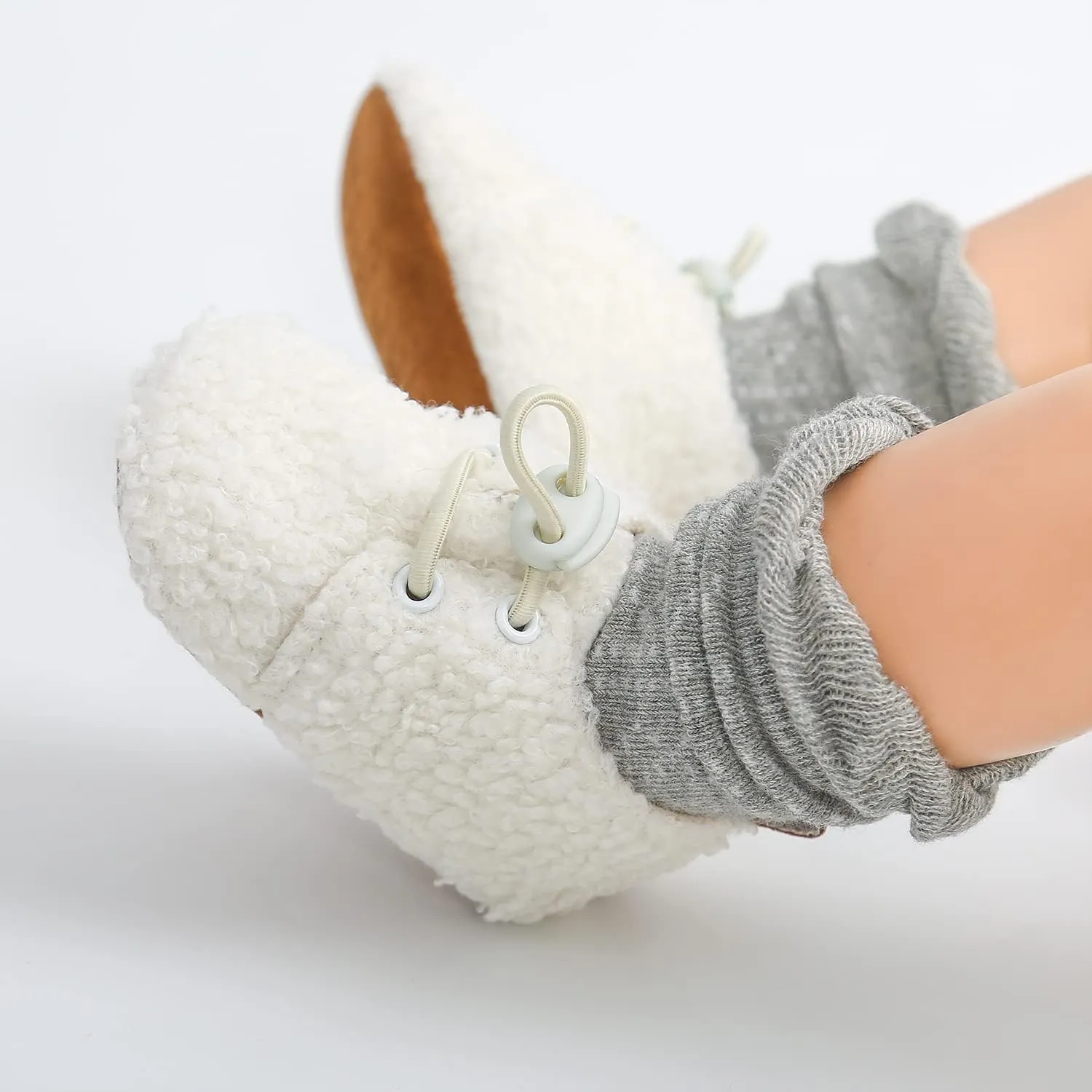 SOFMUO Unisex Baby Girl Boy Slippers Lightweight Non-Slip Indoor Moccasins House Shoes Toddler Booties