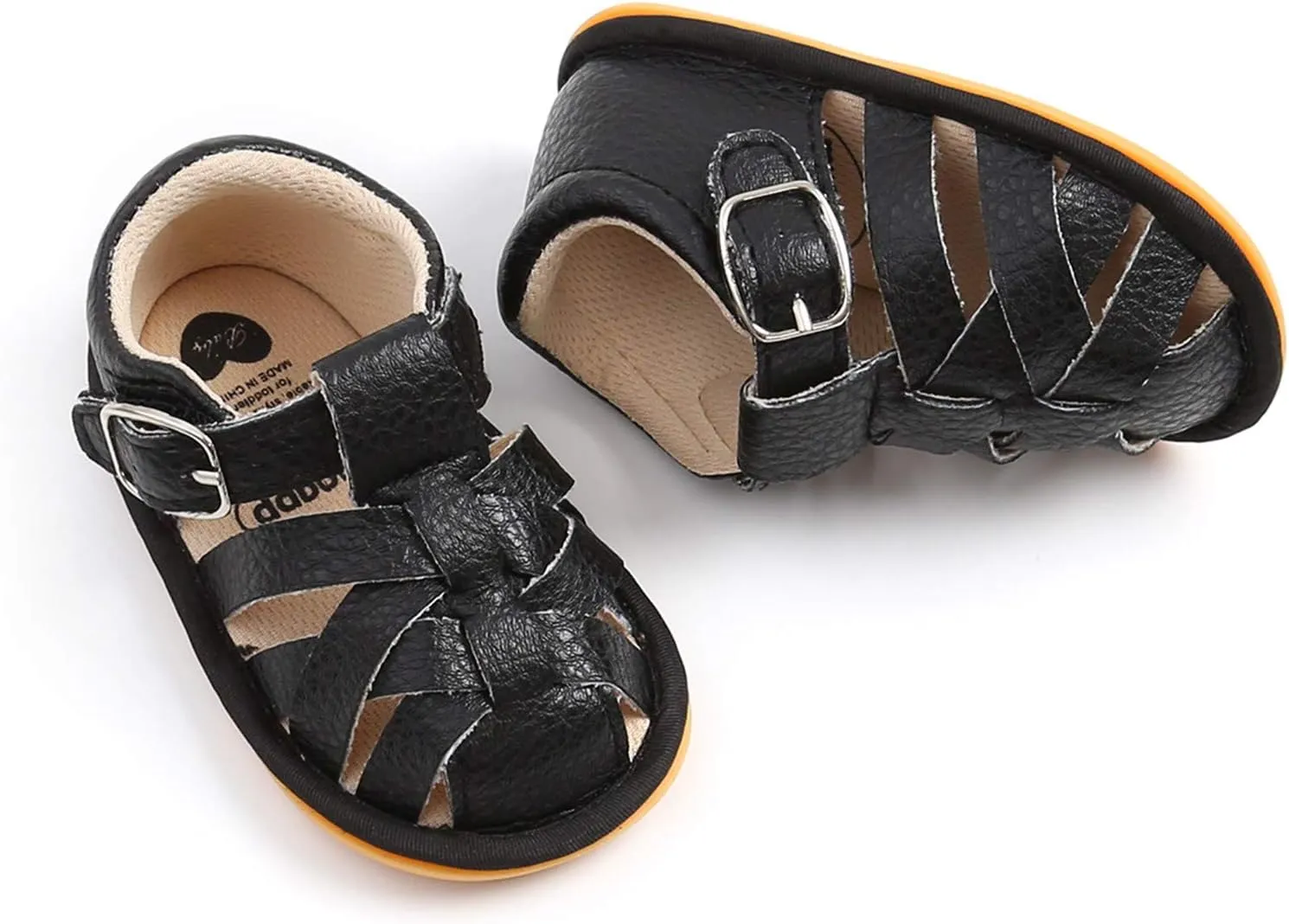 Soft Rubber Girls Flat Sandals Walking Shoes Baby Boys Non-Slip Sole Summer Baby Shoes Stand Alone Slides for Kids
