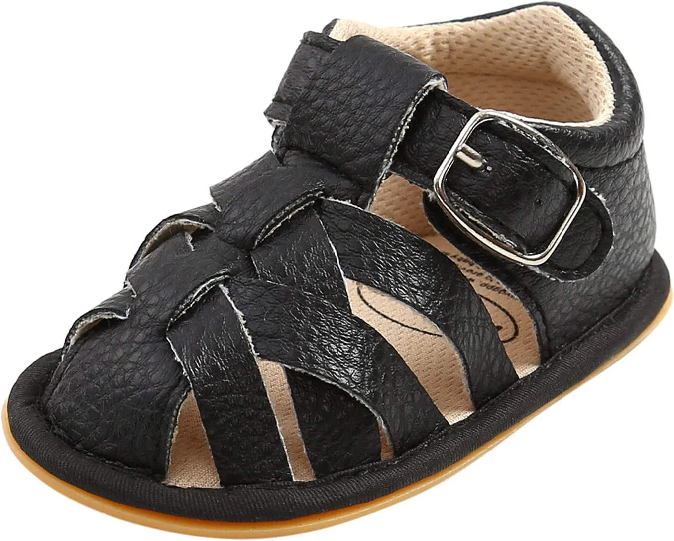 Soft Rubber Girls Flat Sandals Walking Shoes Baby Boys Non-Slip Sole Summer Baby Shoes Stand Alone Slides for Kids