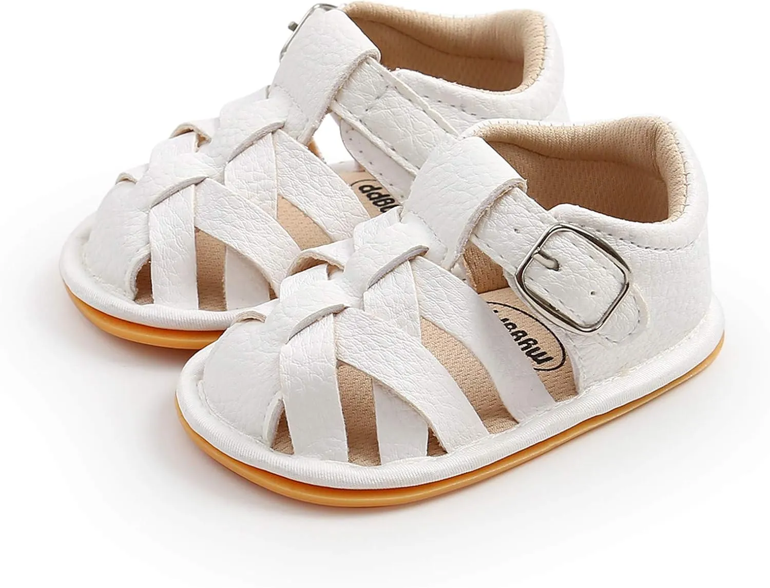 Soft Rubber Girls Flat Sandals Walking Shoes Baby Boys Non-Slip Sole Summer Baby Shoes Stand Alone Slides for Kids