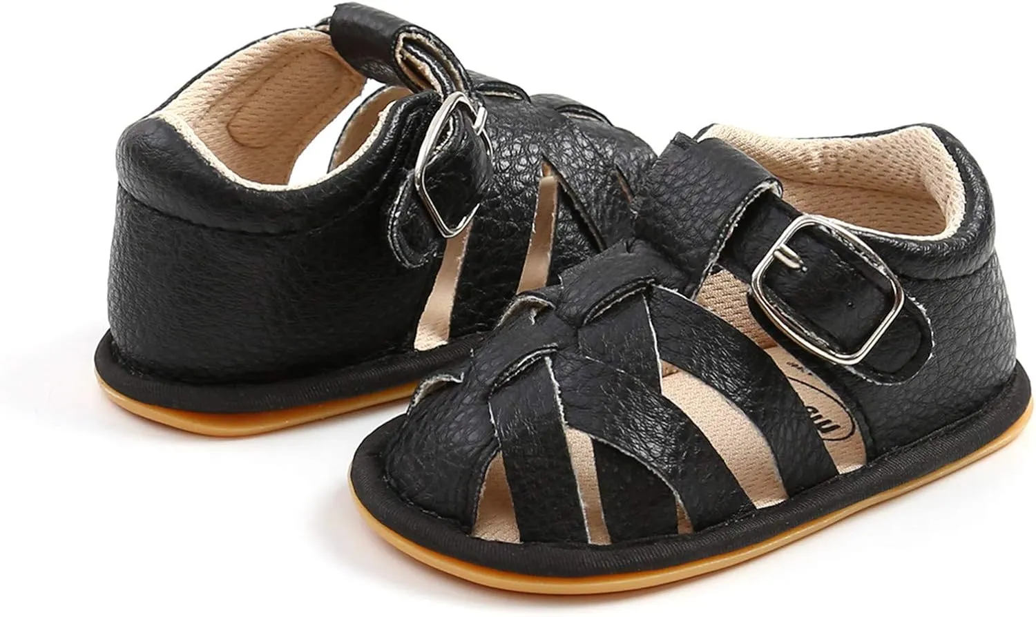 Soft Rubber Girls Flat Sandals Walking Shoes Baby Boys Non-Slip Sole Summer Baby Shoes Stand Alone Slides for Kids