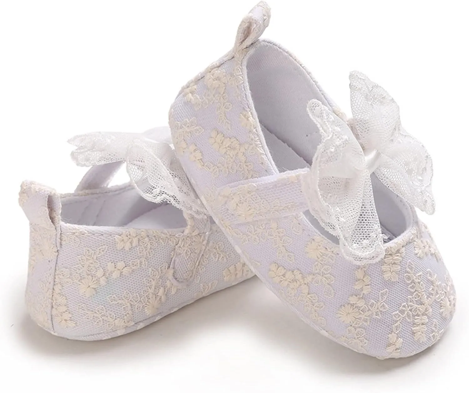 Spring and Summer Children Baby Toddler Shoes Girls Casual Shoes Lightweight Flat Sole Solid Color White Breathable Comfortable Bow Knot 6 Toddler Shoes