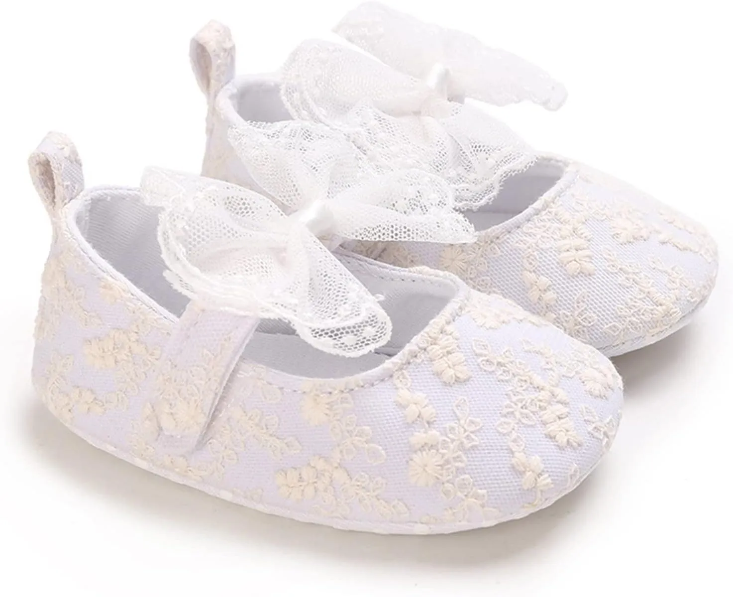 Spring and Summer Children Baby Toddler Shoes Girls Casual Shoes Lightweight Flat Sole Solid Color White Breathable Comfortable Bow Knot 6 Toddler Shoes