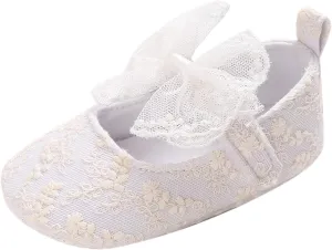 Spring and Summer Children Baby Toddler Shoes Girls Casual Shoes Lightweight Flat Sole Solid Color White Breathable Comfortable Bow Knot 6 Toddler Shoes