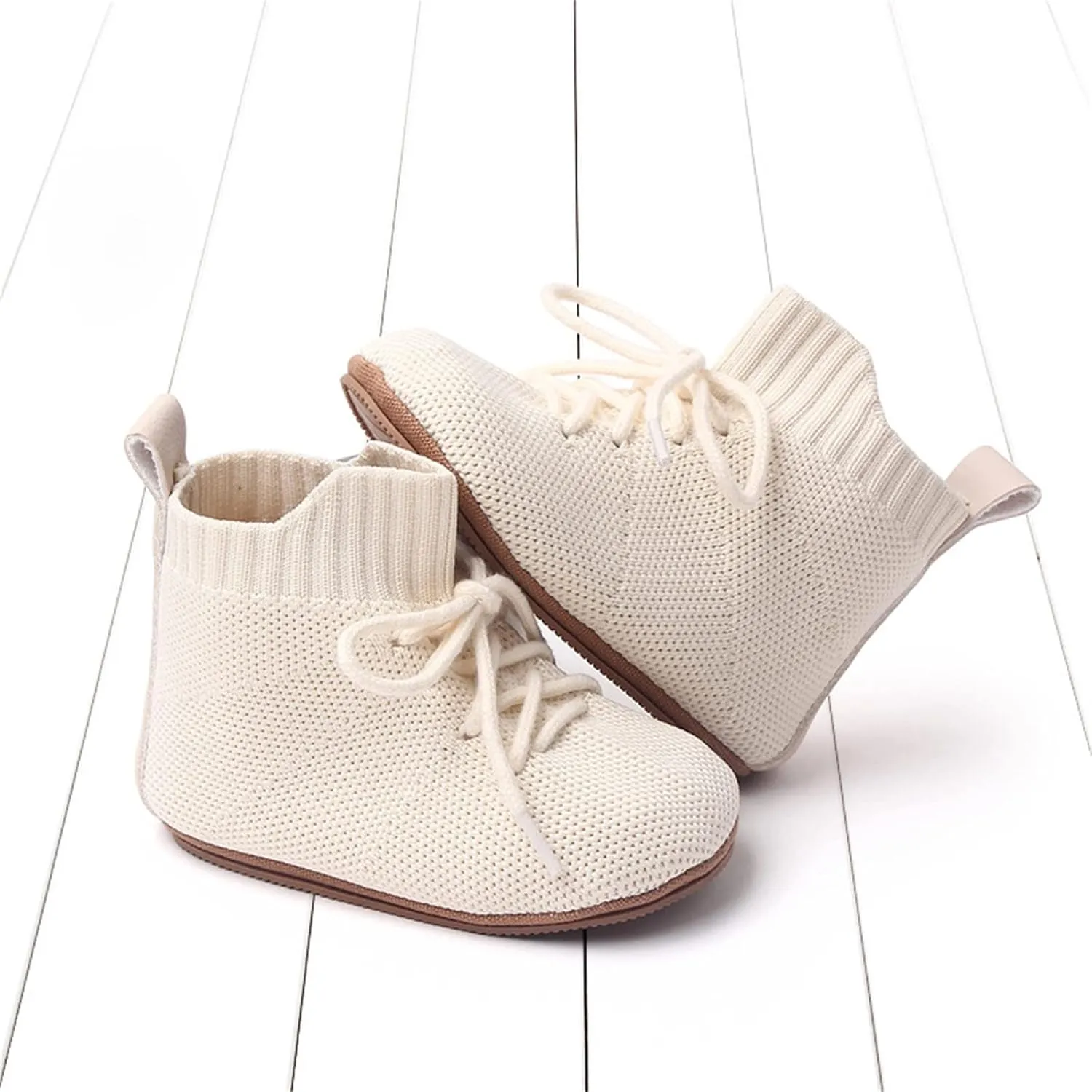 Spring and Summer Children Infant Toddler Shoes Boys and Girls Floor Sports Shoes Non Slip Lace Up High Top Mesh Bi Rite