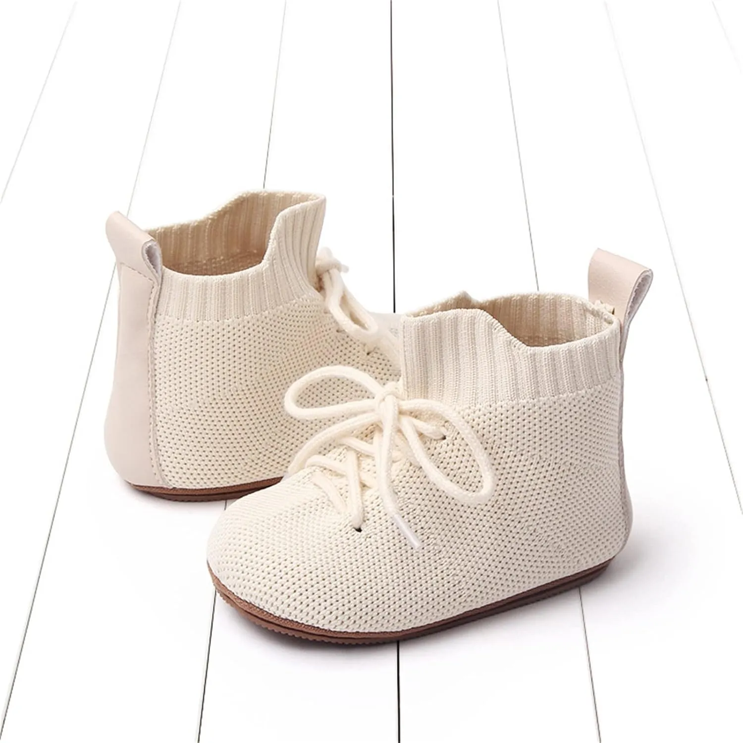 Spring and Summer Children Infant Toddler Shoes Boys and Girls Floor Sports Shoes Non Slip Lace Up High Top Mesh Bi Rite