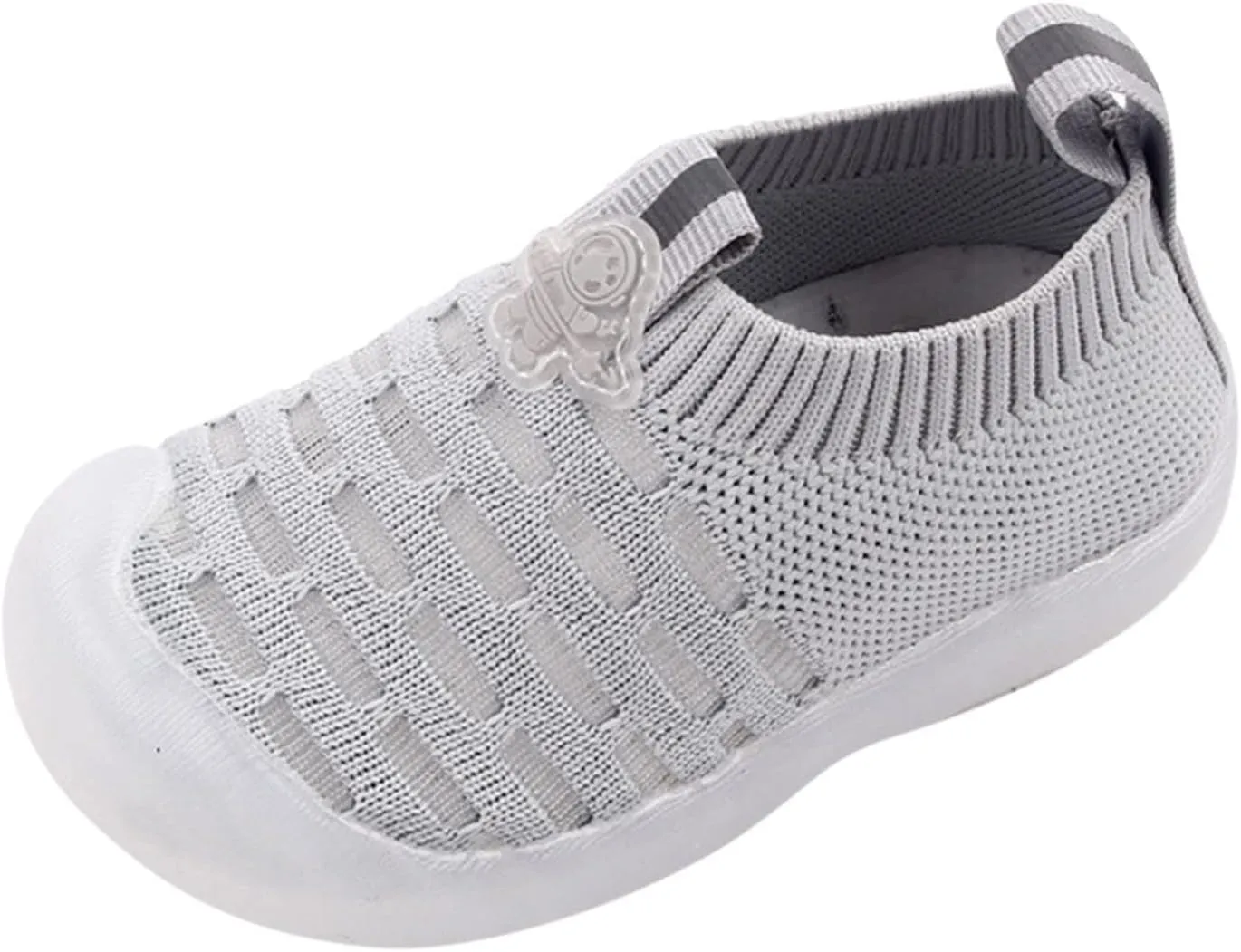 Spring and Summer Children Toddlers Boys and Girls Sports Shoes Flat Bottom Soft Fly Woven Mesh Breathable Comfortable Slip On Solid Casual Baby Girl Running Shoes