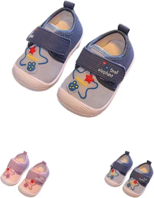 Squeak Shoes Toddler Girl Baby Boy Sneakers, Cute Comfort Anti-Slip Soft Sole First-Walking Squeaky Little Kid Trainers for First Walkers in Autumn Winter