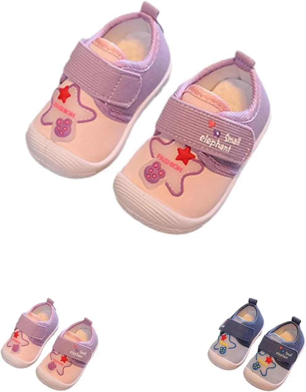 Squeak Shoes Toddler Girl Baby Boy Sneakers, Cute Comfort Anti-Slip Soft Sole First-Walking Squeaky Little Kid Trainers for First Walkers in Autumn Winter