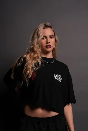 Stability "Premium" Oversized (Cropped) Tee in Black