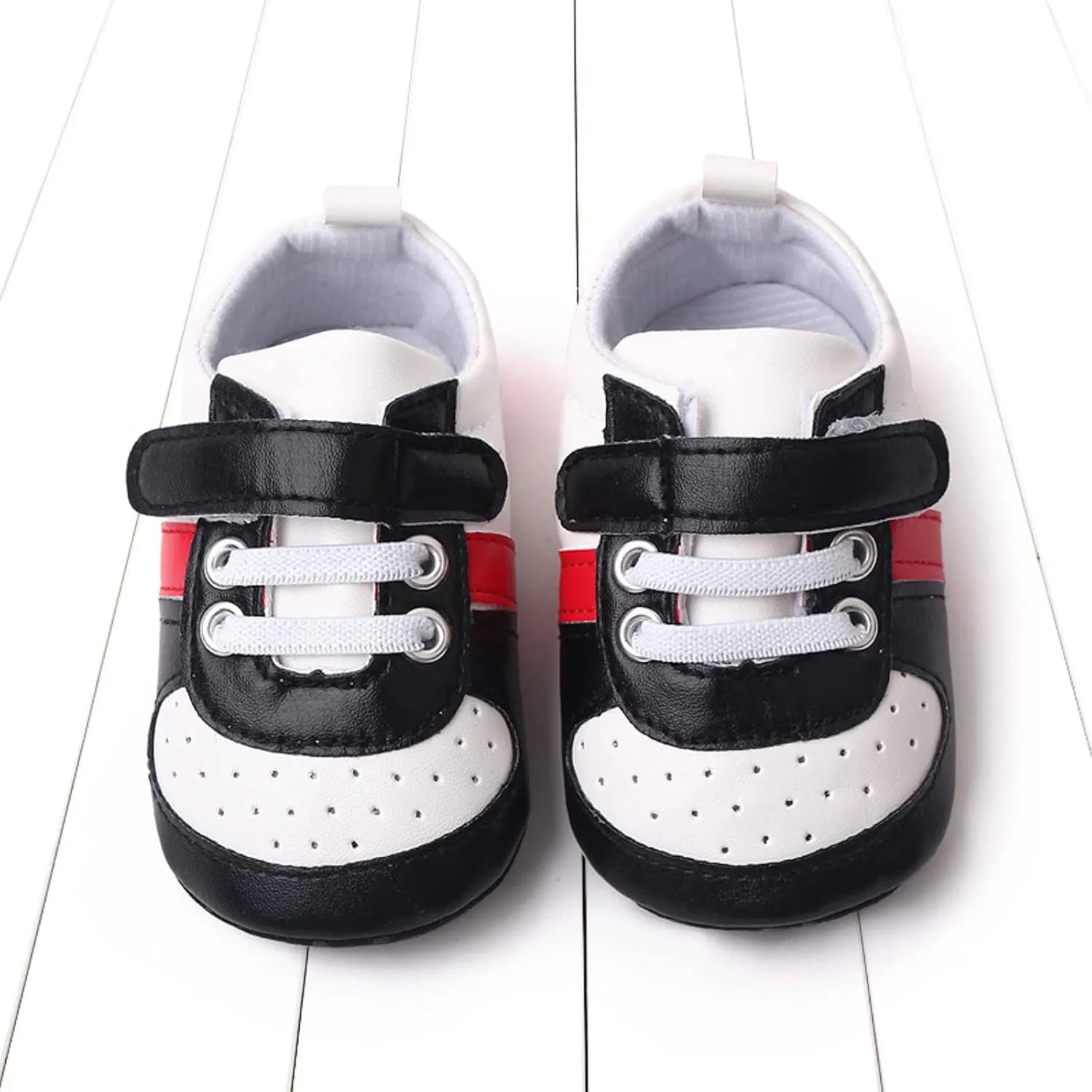 Summer Children Infant Walking Shoes Boy and Girl Sports Shoes Flat Bottom Lightweight Breathable Upper Colorblock Hook Loop Toddler Girl Size 8