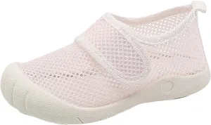 Summer New Hollowed Breathable Mesh Shoes Boys Baotou Anti Kick Sandals Girls Solid Color Beach Shoes Sandals Girls