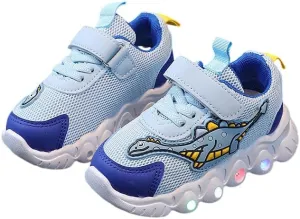 Toddler and Little Kid Boys Girls Light Up Shoes Flashing Lightweight Mesh Breathable Adorable Running Sneakers