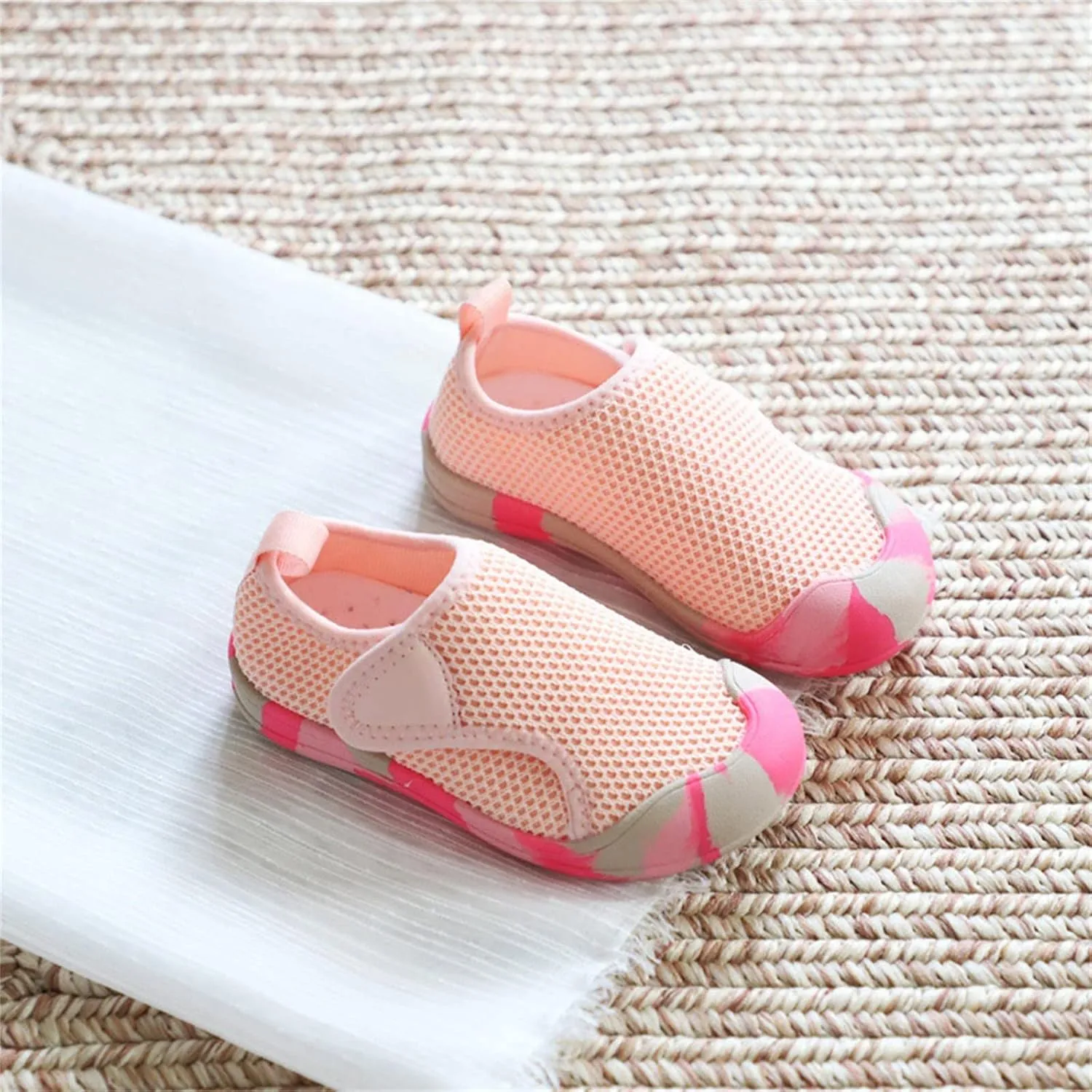 Toddler Baby Boy Girl Shoes Breathable Shoes Baotou Sneakers Mesh Baby Soft Sole Fashion Unisex Girl Tennis Shoes