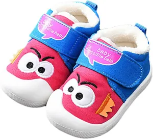 Toddler Baby Boy Girl Sneakers Fall and Winter Soft Sole Non Slip Padded Cotton Shoes Lightweight Boys Flexible Shoes