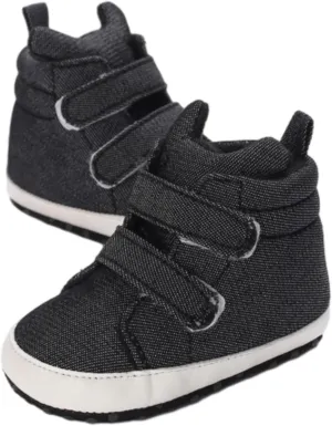 Toddler Baby Boys Girls High Tops Ankle Sneakers Soft Anti Slip Sole PU Leather Infant Newborn Kids 11 Shoes Girls
