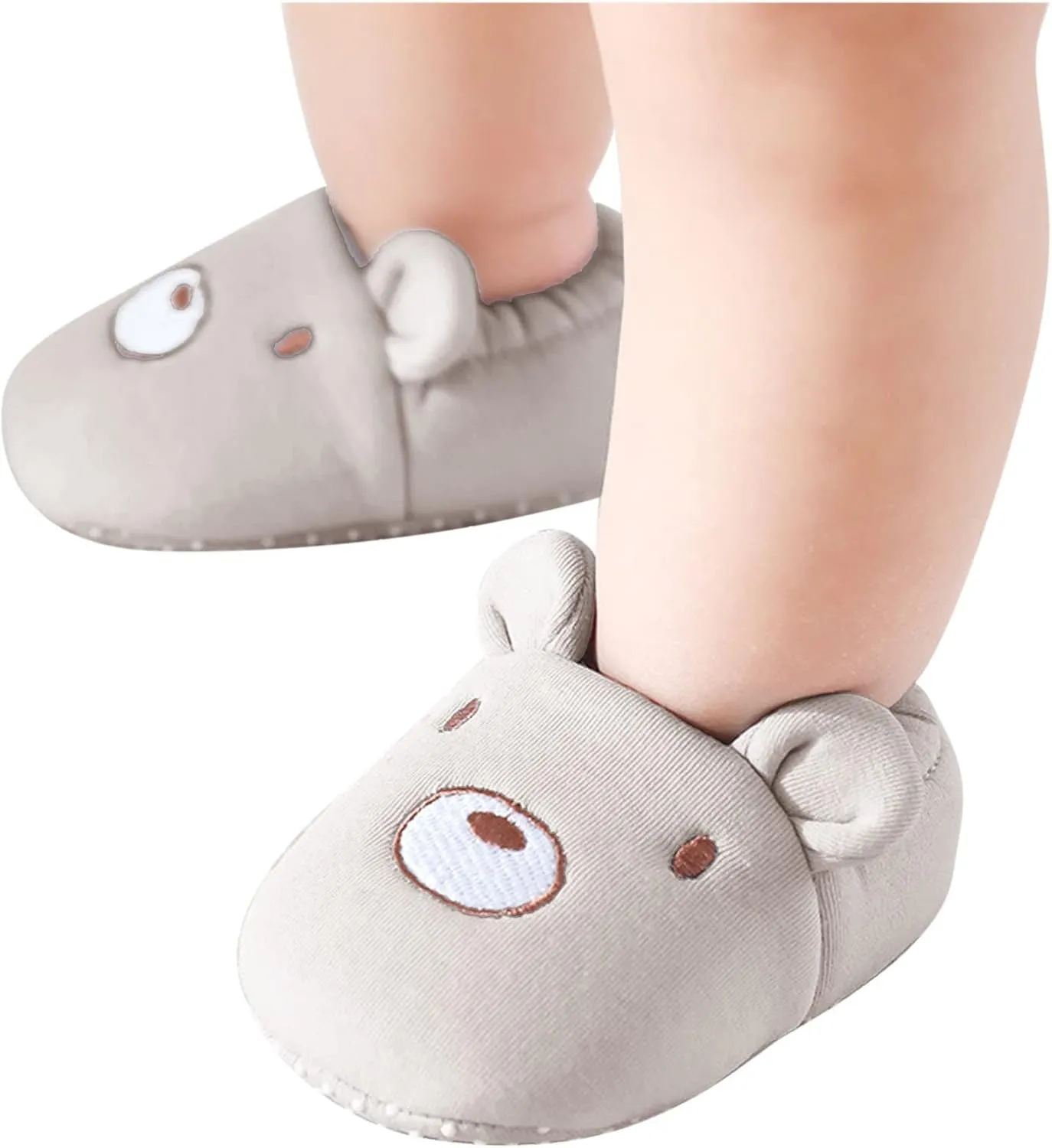 Toddler Baby Ear Sock Cotton Slippers Boys Girls Soft Non-slip House Floor Shoes Infant First Wailing Slipper