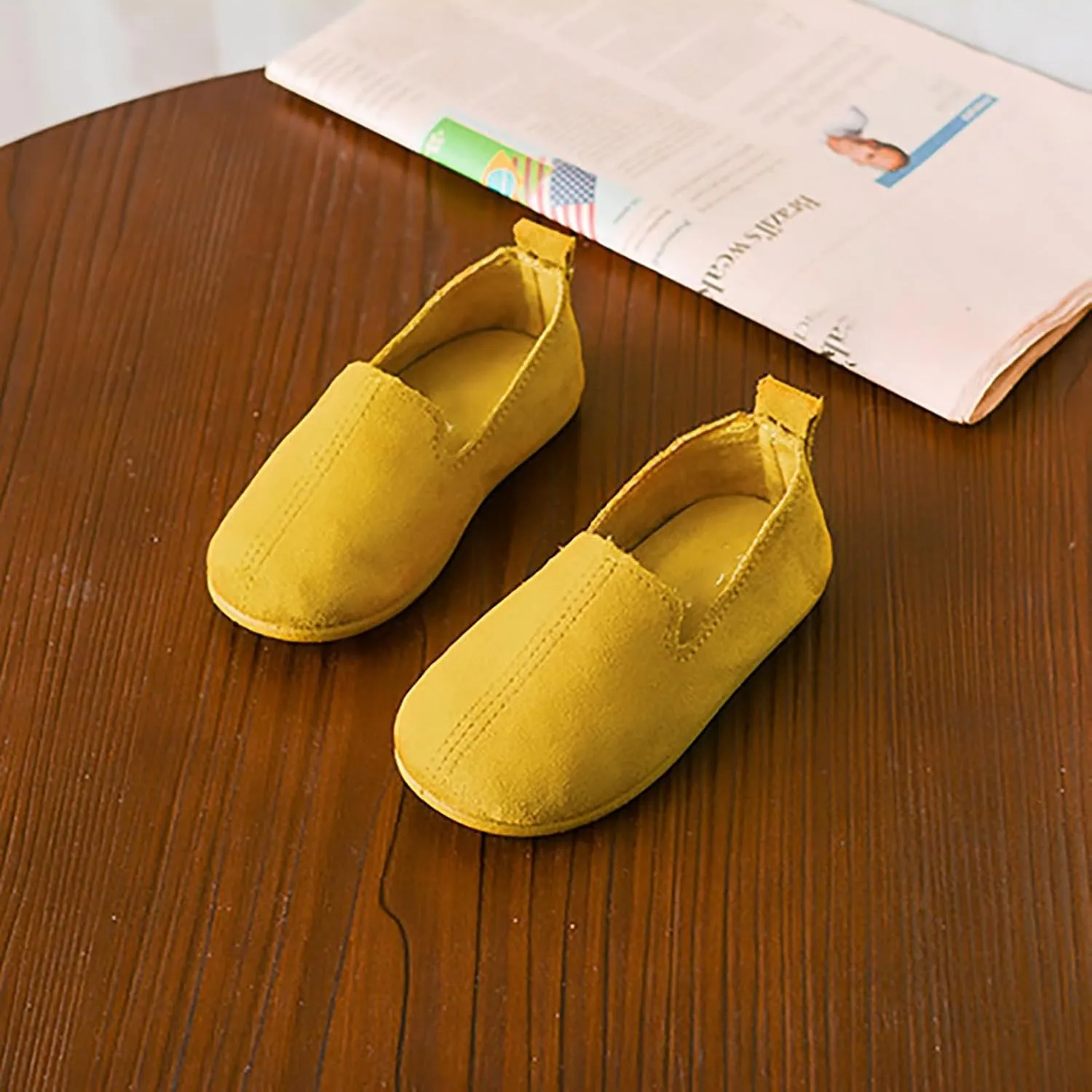 Toddler Baby Girls Shoes Fashion Girls Autumn Casual Shoes Solid Color Simple Flat Lightweight Shoes Children for