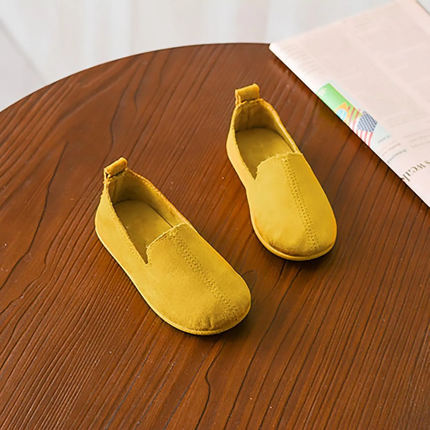 Toddler Baby Girls Shoes Fashion Girls Autumn Casual Shoes Solid Color Simple Flat Shoes for Little Girls Size