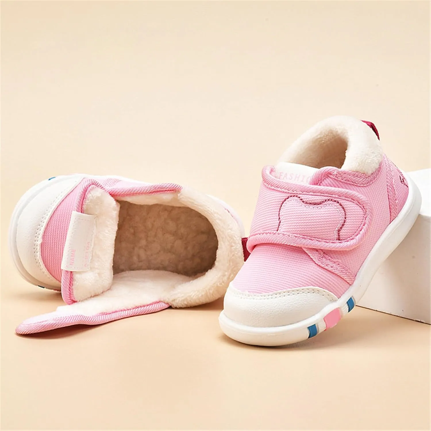 Toddler Boy Girl Shoes Shoes Fall and Winter Soft Bottom Non Slip Cotton Shoes Lightweight Sneakers Toddler Kid