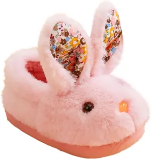 Toddler Bunny Slippers for Girls Boys Warm House Shoes for Kids Winter Home Slippers Indoor Non Slip Slippers
