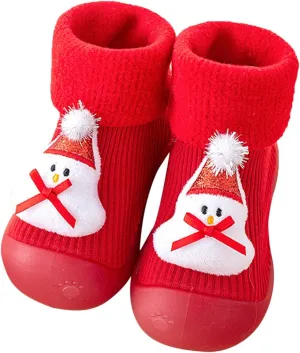 Toddler Cute Cartoon Socks Shoes Warm Winter Cartoon Baby Shoes Baby Soft Sole Shoes Baby Walking Shoes