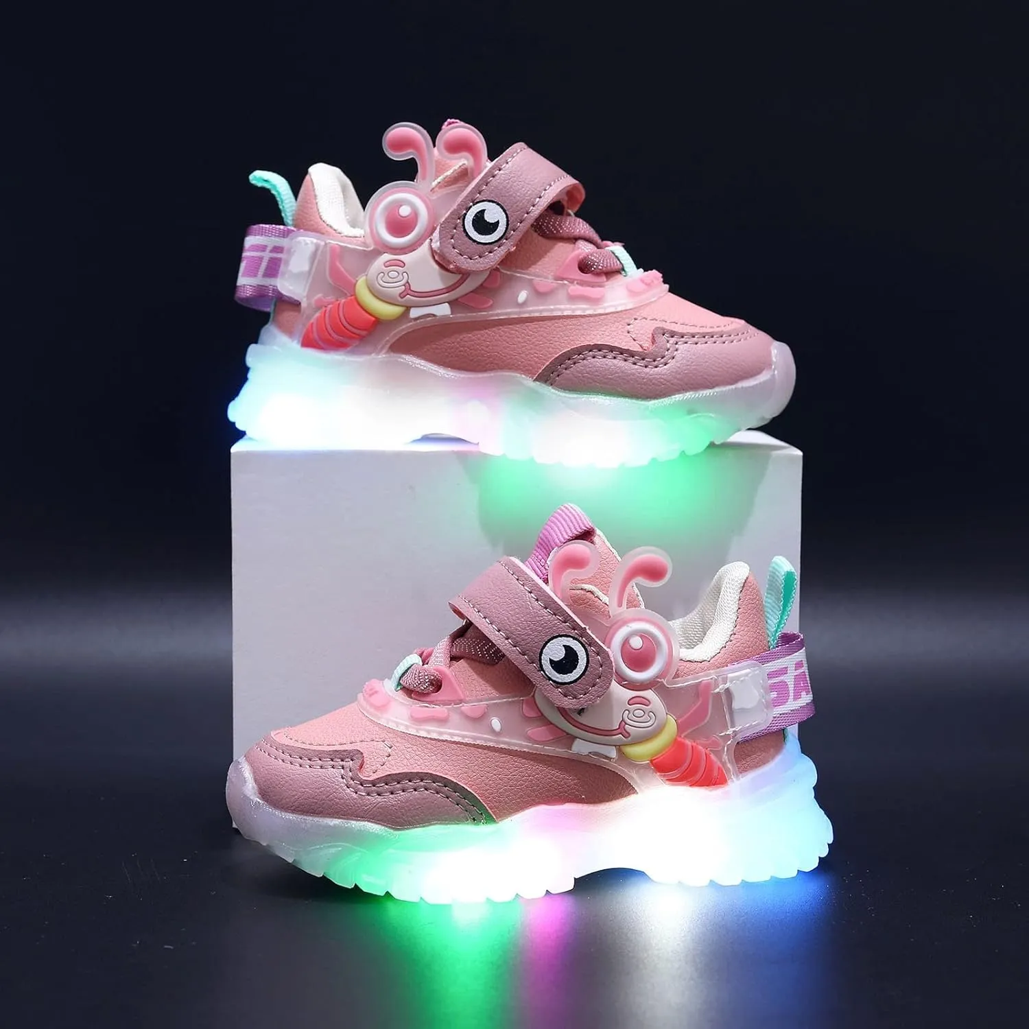 Toddler Cute Shoes Light Up Shoes for Girls Toddler Led Walking Shoes Girls Kids Children Baby Flat Bottom Sneakers