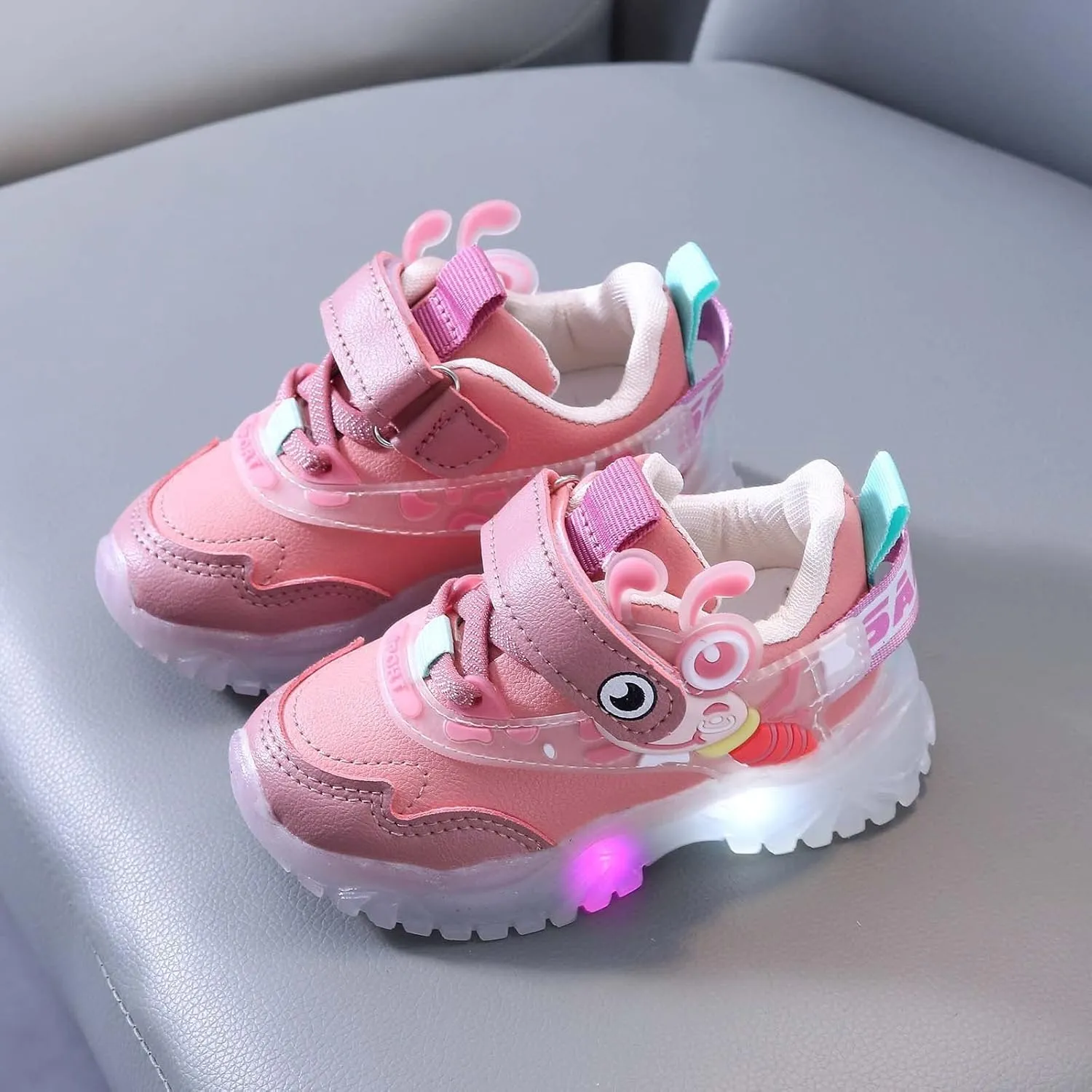Toddler Cute Shoes Light Up Shoes for Girls Toddler Led Walking Shoes Girls Kids Children Baby Flat Bottom Sneakers
