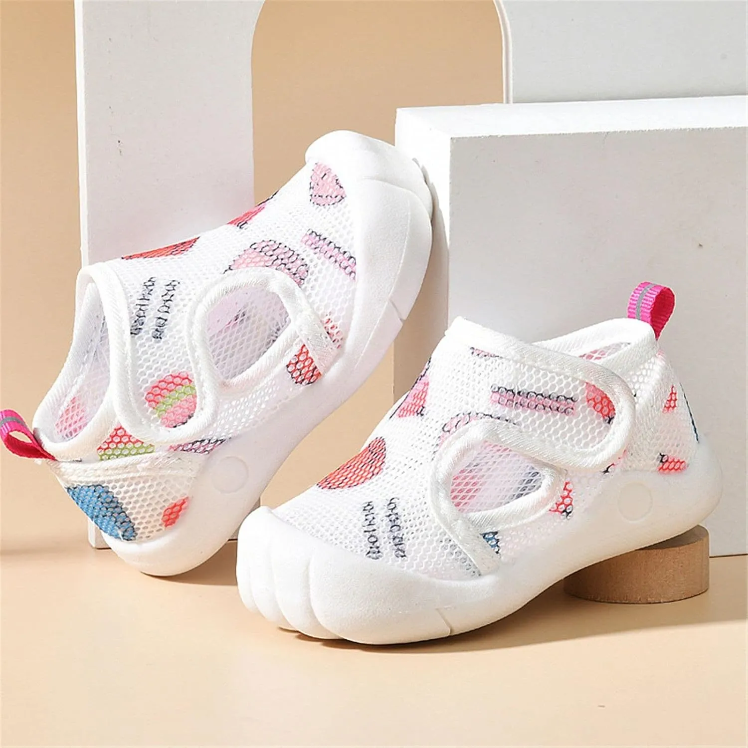 Toddler Girls Boys Shoes Sandals Flat Bottom Non Slip Half Open Toe Slip Breathable Soft Shoes Baby Girl Shoe