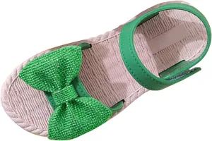 Toddler Kids Infant Girls Soild Bowknot Princress Shoes Soft Sole Non Slip First Walkers Prewalker Girls Wedding Sandals