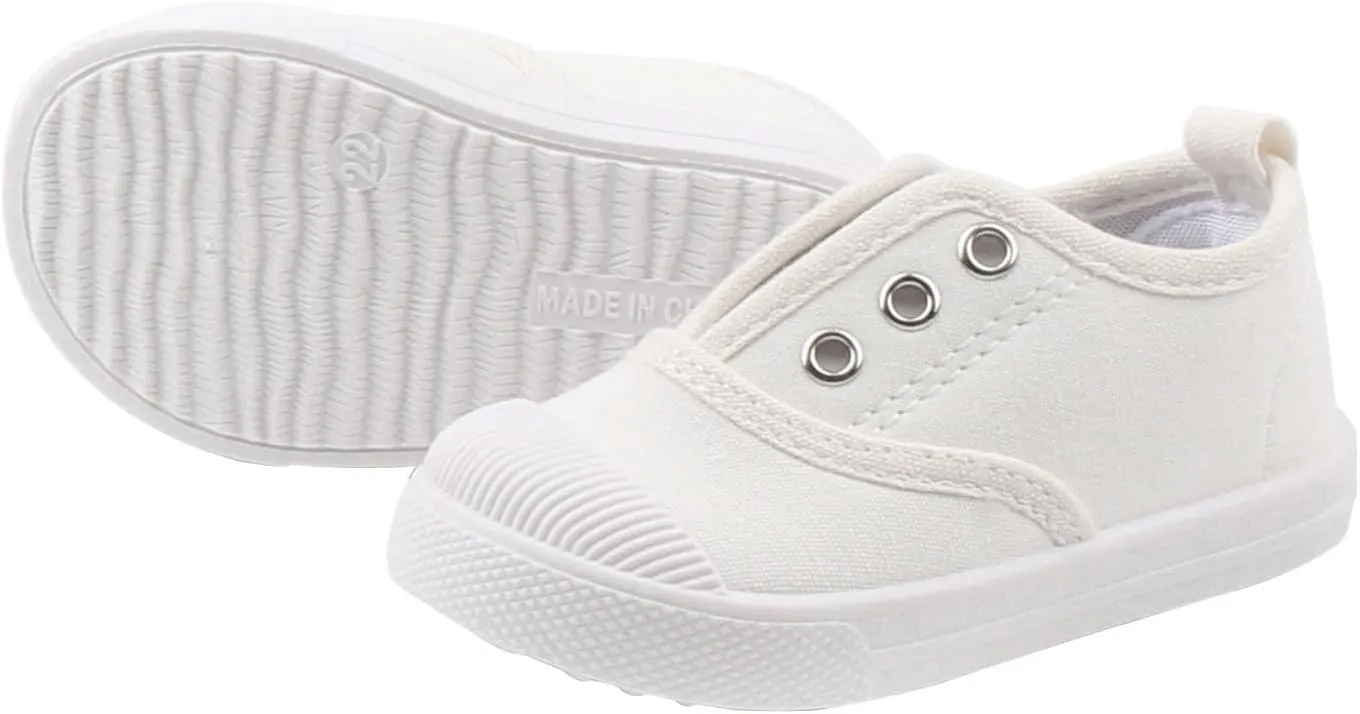 Toddler Shoes Baby Girl Sneaker Kids Boy Casual Canvas Slip on Walking Shoes Lightweight
